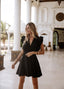 Sole Ruffle Dress | Black