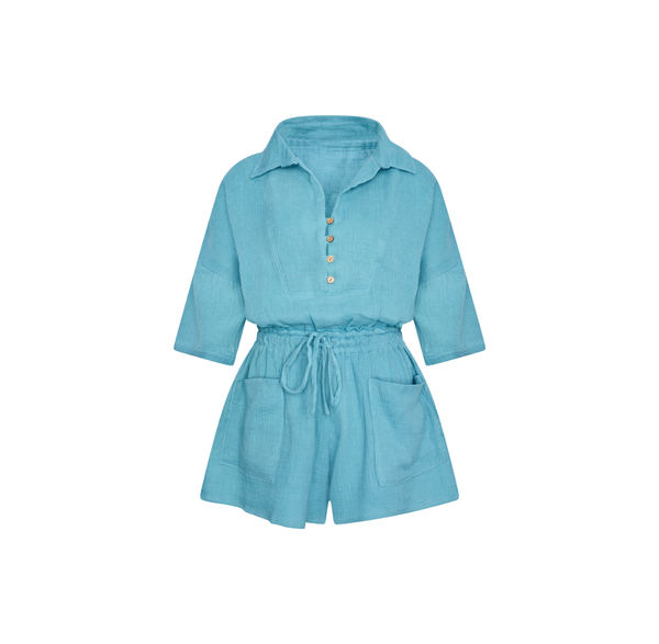 Nusa Jumpsuit | Azure Blue