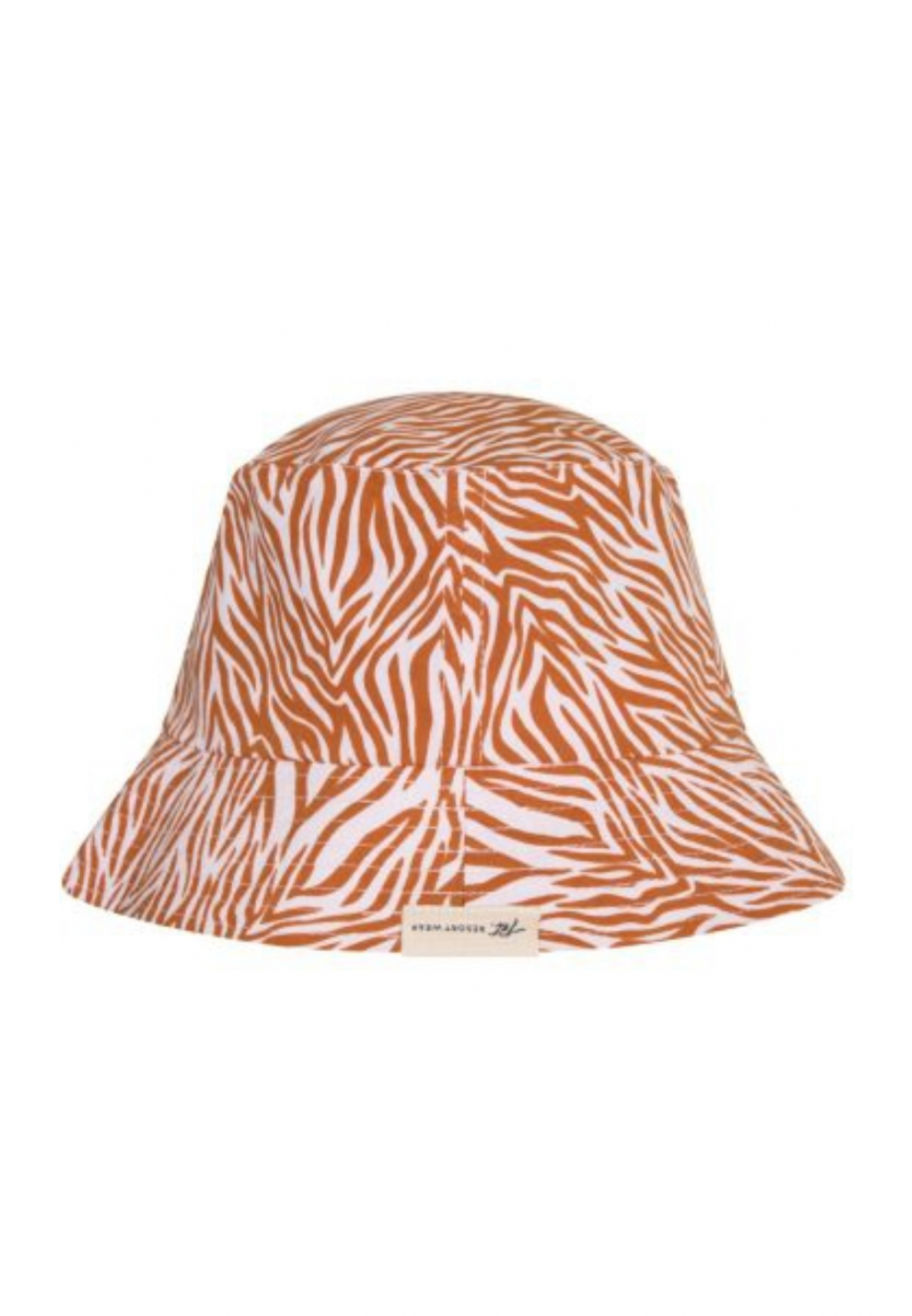 bucket hat orange zebra – sustainable hat