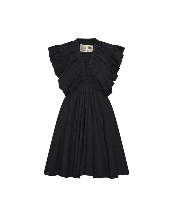 Sole Ruffle Dress | Black