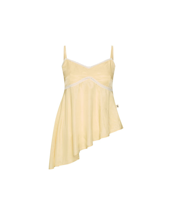 Satin Top | Butter yellow