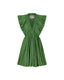 Sole Ruffle Jurk | Mystique Green