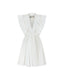 Sole Ruffle Jurk | White
