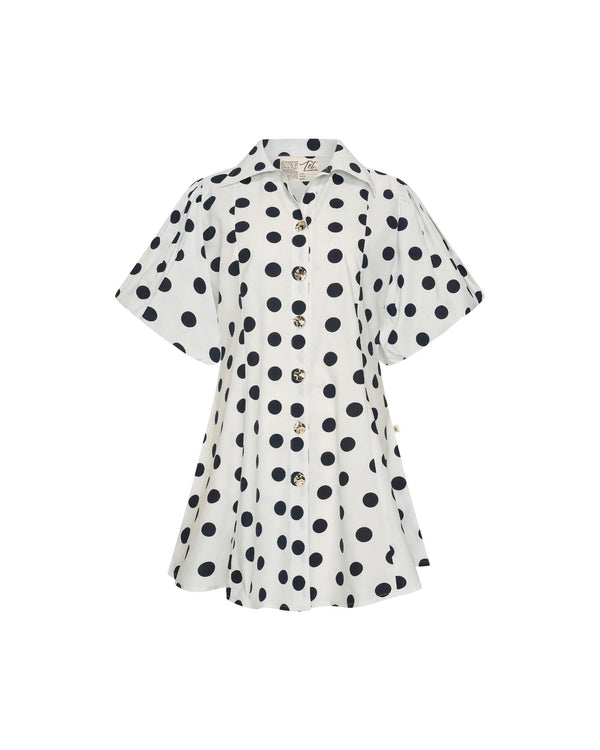 Bella Short Dress | Polka dot