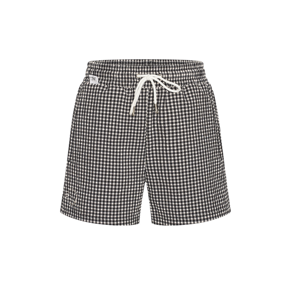 Lucas swimshort | Black/White Checker