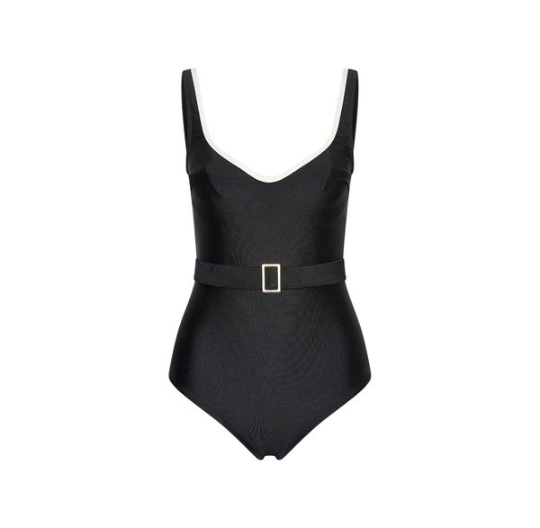 Sophie bathingsuit | Black/White