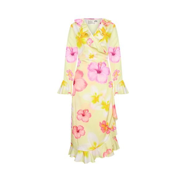 Plumeria dress | Floral Yellow