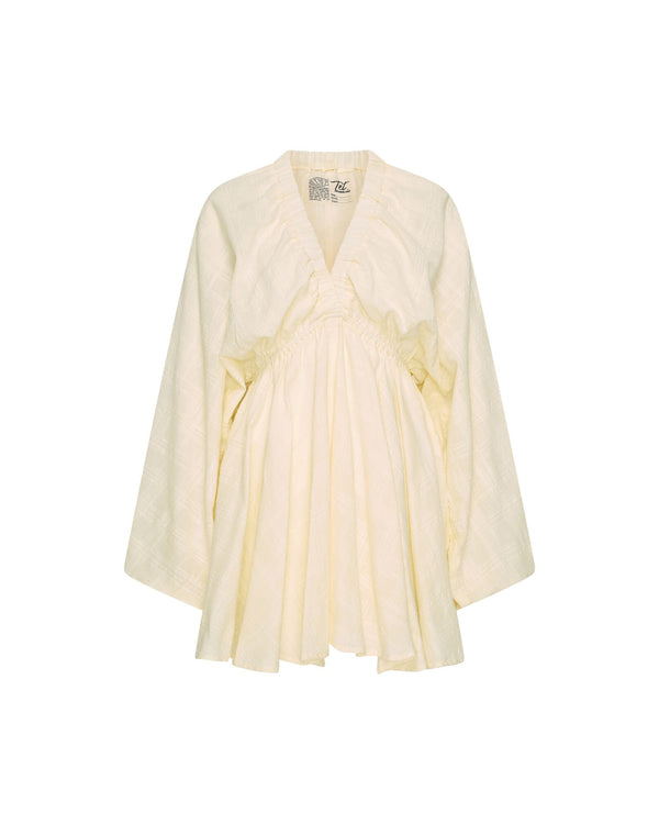 Luna Puff Dress | Light Yellow