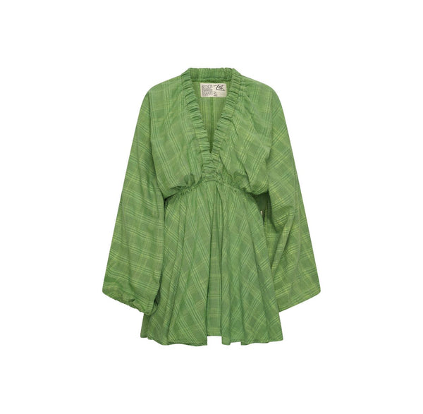 Luna Puff Dress | Green