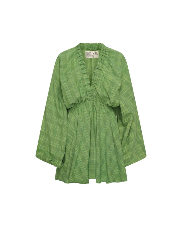 Luna Puff Dress | Green