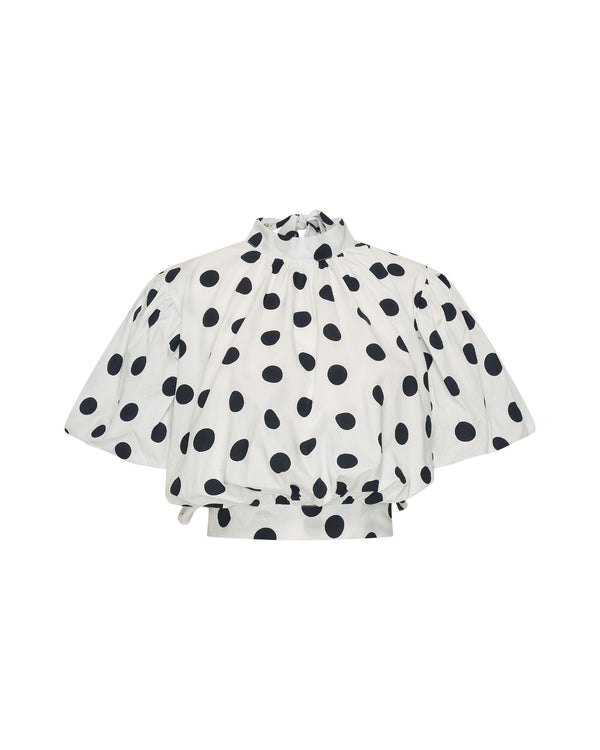 Positano Top | Polka dot