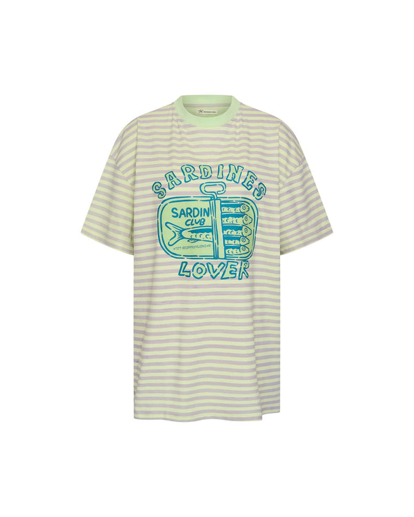 Sardine Tee | Stripe green