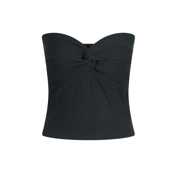 Twist Tube Top | Zwart
