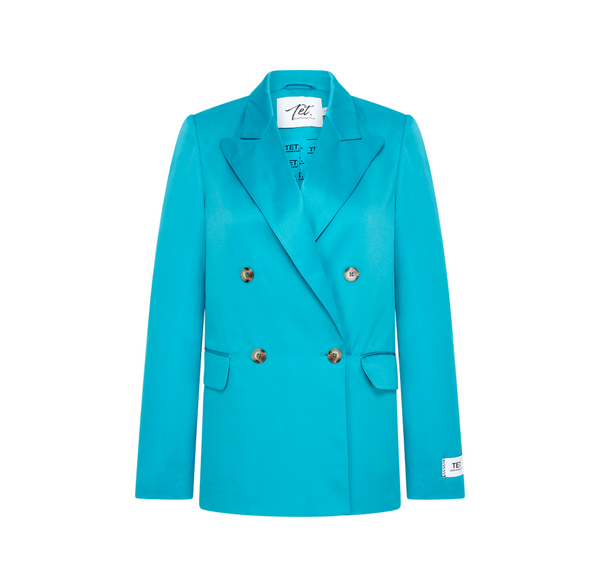 Gisele Blazer Satin | Ocean Blue