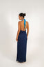 Magique Satin Maxi Dress | Dark Blue