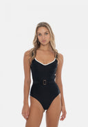Sophie bathingsuit | Black/White