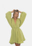 Luna puff dress | Olive Green