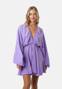 Luna Puff Dress | Lilac