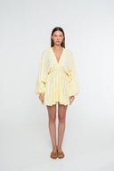 Luna Puff Dress | Light Yellow