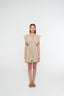 Sole Ruffle Dress | Beige