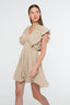 Sole Ruffle Dress | Beige