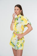 Positano Top | Lemon print