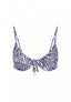 Mazu Bikini Top | Blue Zebra