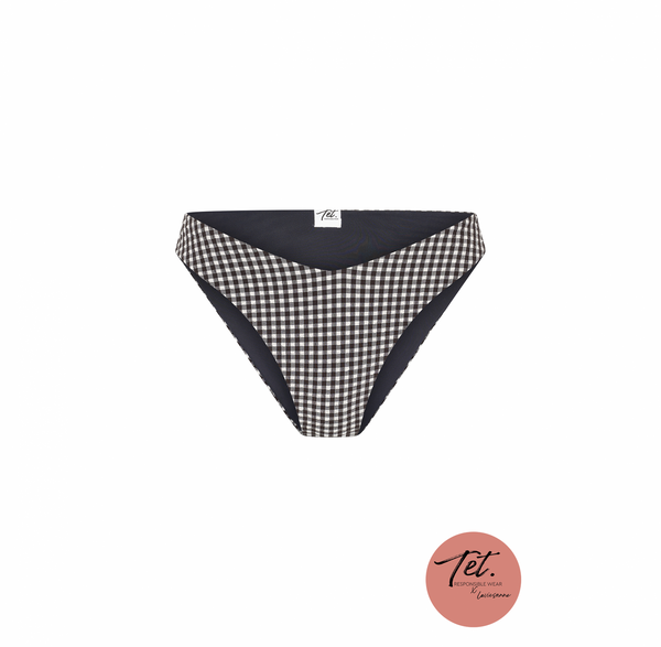 Julie bikini bottom | Black/White Checker