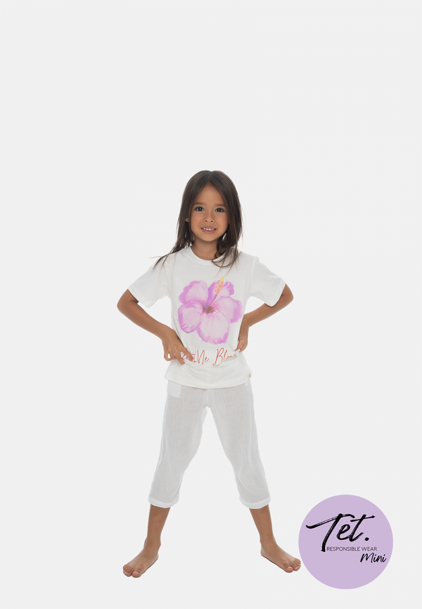 'Let me bloom' Tee | White