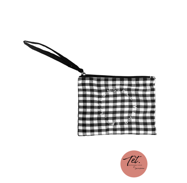 Pouch | Black/White Checker