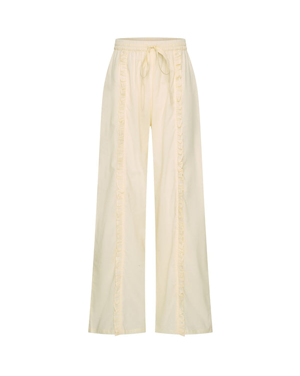 Ivy Ruffle Pants | Light Yellow