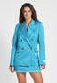 Gisele Blazer Satin | Ozeanblau
