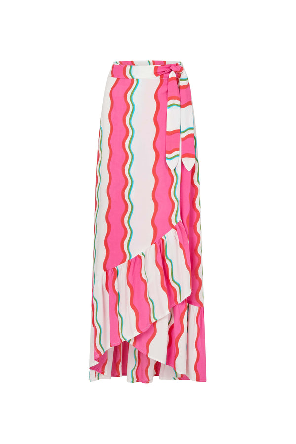 Wrap Skirt Maxi Swirl Print | Swirl Print