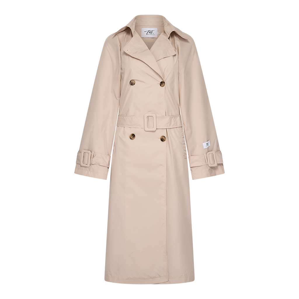 Striking PU Leather Christy Trench Coat