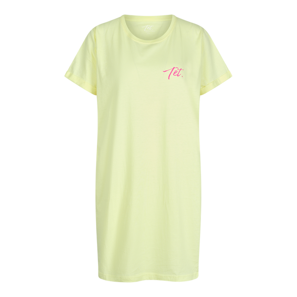 Paradise T-shirtjurk | Geel