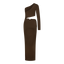 Cut Out Dress Brown | Brown