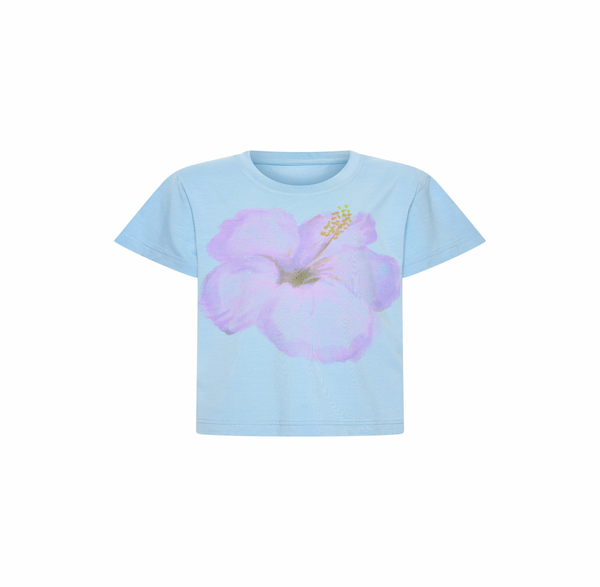 Hibiscus tee | Light Blue