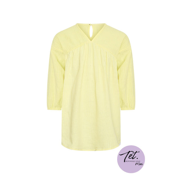 Luna puff dress mini | Light Yellow
