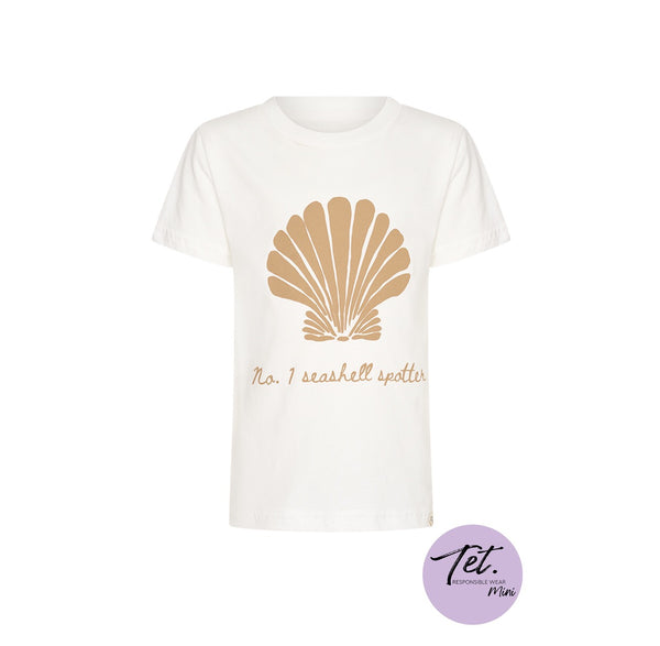'No. 1 seashell spotter' Tee | White