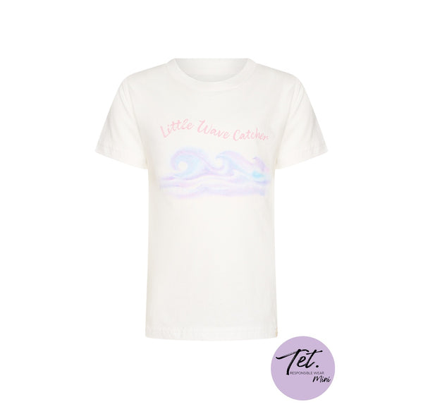 'Little wave catcher' Tee | White